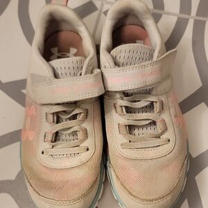 Under Armour Pink and White Sneakers